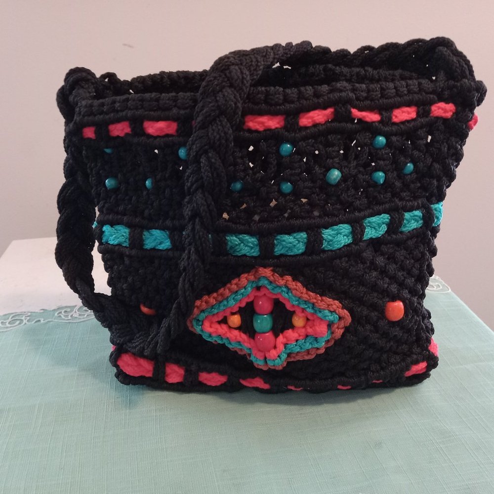 hand crocheted purse
